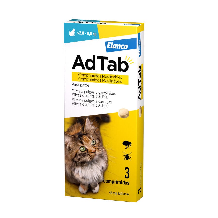 AdTab Comprimidos Masticables Antiparasitarios para gatos