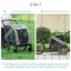 PawHut Remolque de Bicicleta para perros, , large indicador imagen numero 4
