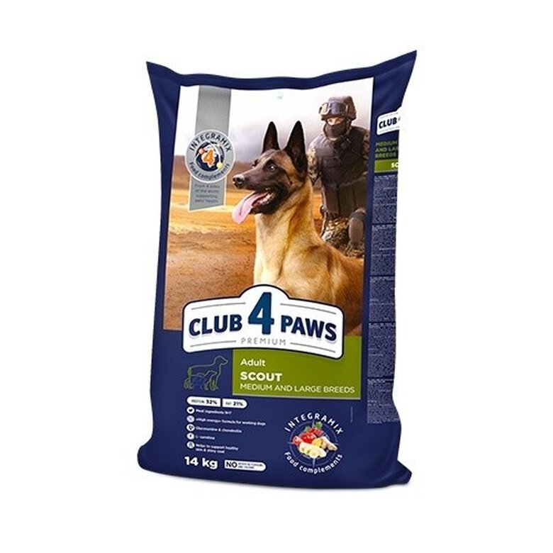Club 4 Paws "Scout" pienso seco para perros trabajadores de razas medianas y grandes, , large image number null