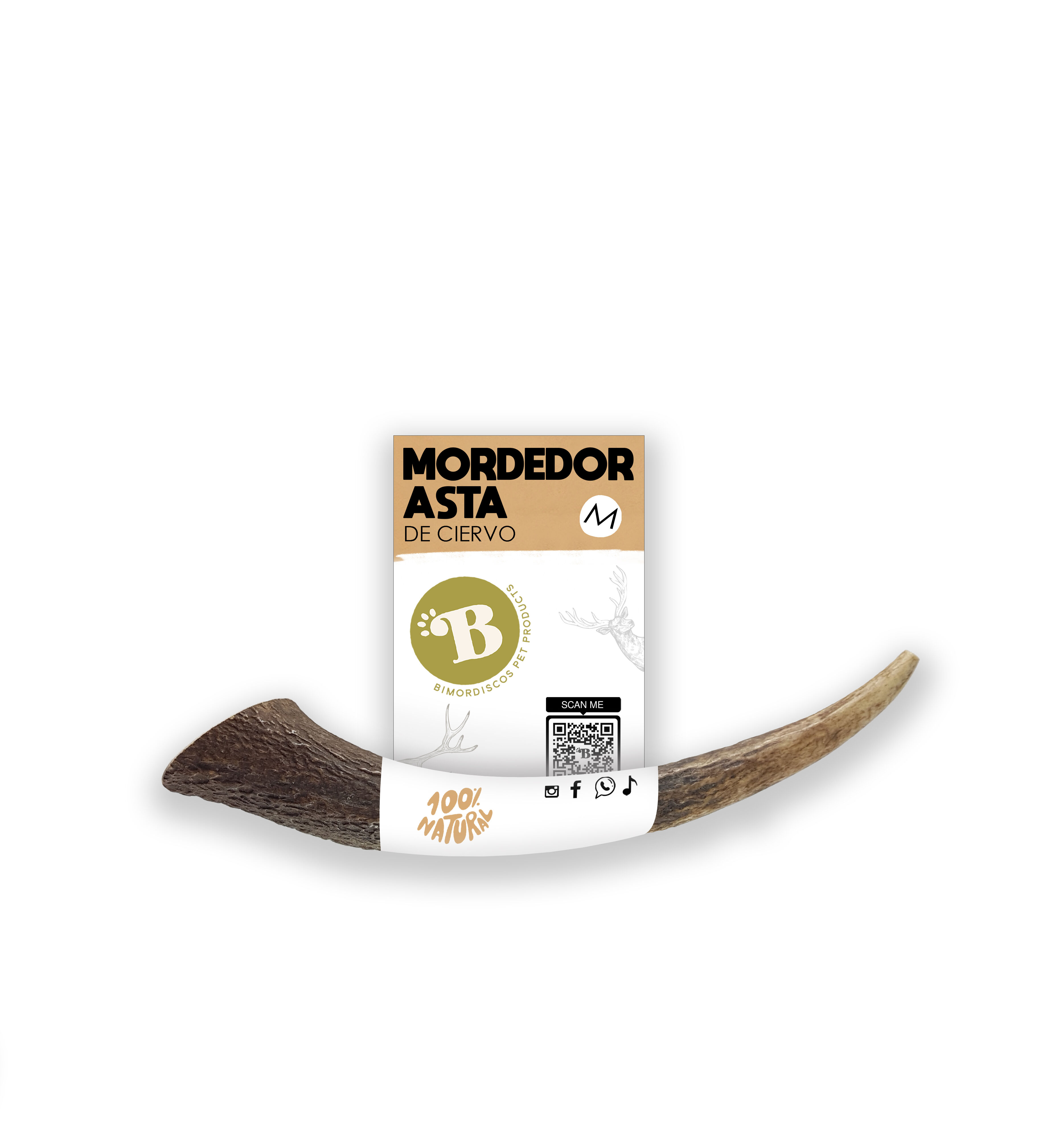 BIMORDISCOS Asta de Ciervo para Perros thumbnail