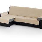 Cubre Sofa Acolchado Chaise Longue Izquierdo color Crudo, , large image number null