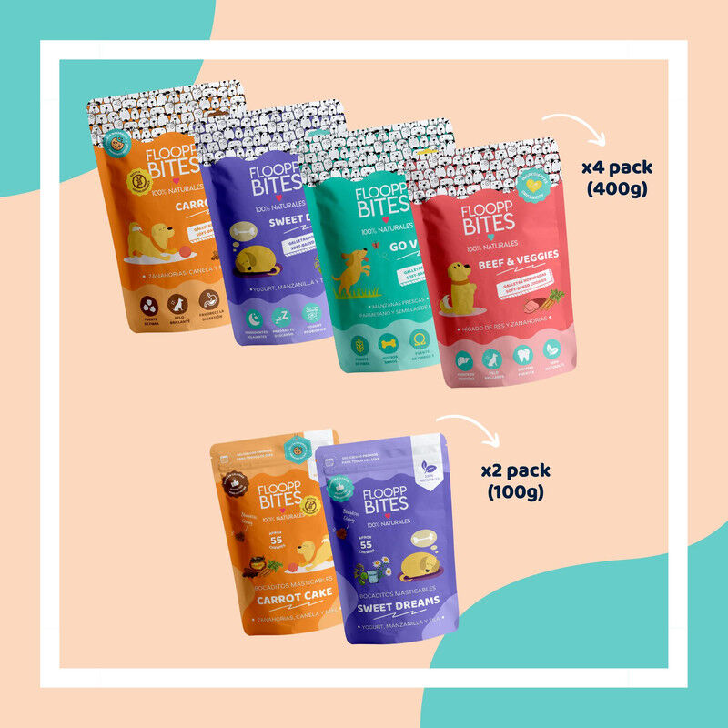 Floopp Bites Snack Saludable Perros | Chuches y Premios Sabores Variados, , large Imagen numero 2