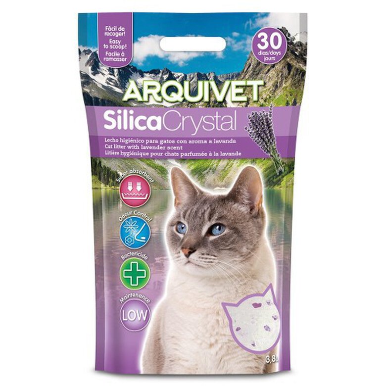 Lecho Silica Crystal lavanda para gatos olor Lavanda, , large image number null
