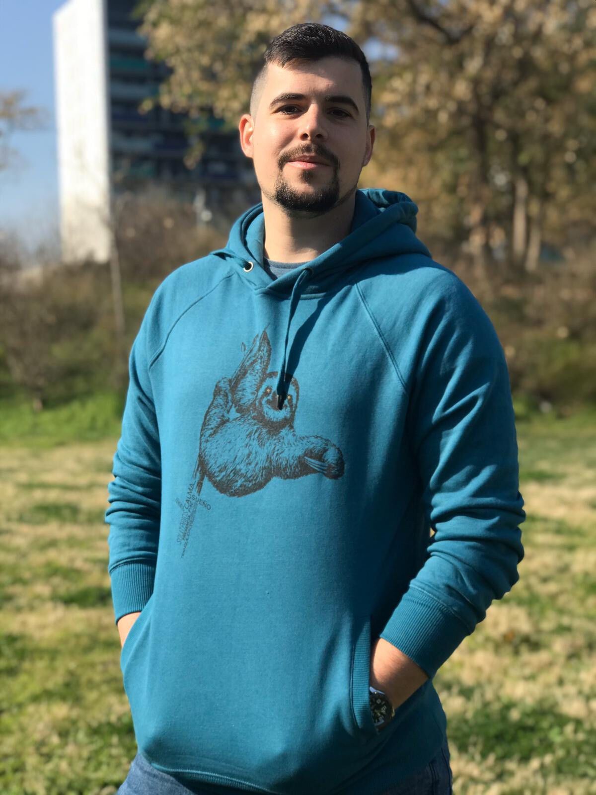 Sudadera perezoso color Gris thumbnail