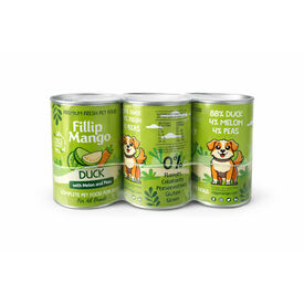 FIllip Mango Lata Pato Mel&oacute;n y Guisantes Multipack para perros