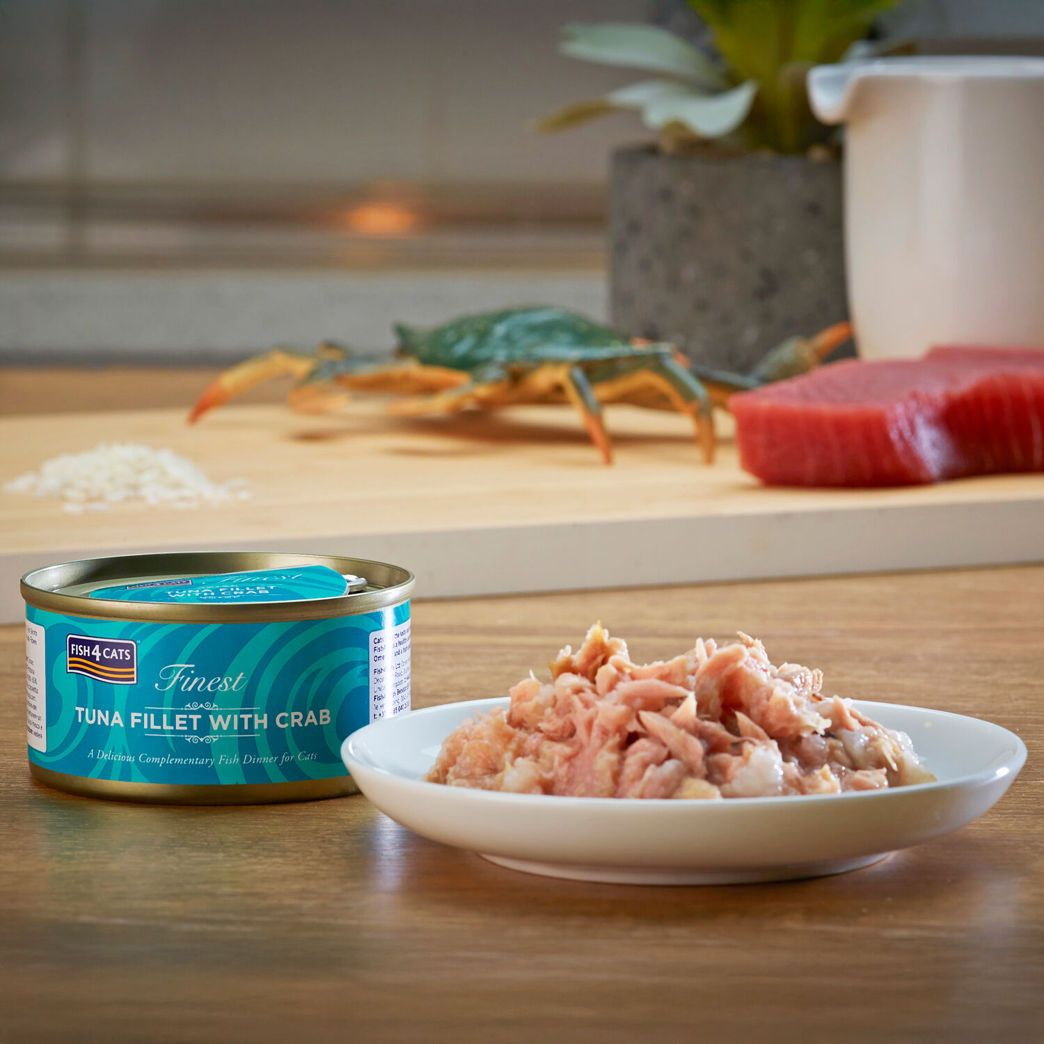 Fish4Cats Lata Filete Atún con Cangrejo para gatos thumbnail