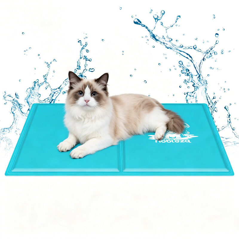 Nobleza Alfombrilla Refrescante para Perros y Gatos &ndash; Estampado, Gel Activado por Presi&oacute;n, Auto-refrigerante &ndash; Tama&ntilde;o: 110x70 cm &ndash; Azul Claro, , large Imagen numero 7