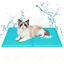 Nobleza Alfombrilla Refrescante para Perros y Gatos &ndash; Estampado, Gel Activado por Presi&oacute;n, Auto-refrigerante &ndash; Tama&ntilde;o: 110x70 cm &ndash; Azul Claro, , large indicador imagen numero 7