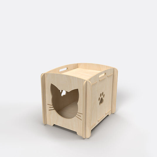 Compact MOB Caseta de Madera para Gato