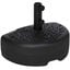 Outsunny Base de Pared para Sombrilla Ø38/48 mm Soporte Semicircular de Parasol Rellenable de Arena 21 kg o Agua 18 kg para Jardín Patio Terraza Exterior 50x31x18 cm Negro, , large indicador imagen numero 1