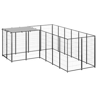 VidaXL Perrera De Acero para perros