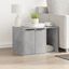 vidaXL Mueble arenero para gatos madera gris hormigón, , large indicador imagen numero 3