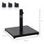 Outsunny Base para Sombrilla de Jardín Peso Neto 18 kg Soporte Pie para Parasol Apto para Postes de Ø35mm/Ø38mm/Ø48mm para Jardín Patio Negro 45x45x39 cm, , large indicador imagen numero 3