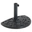 Outsunny Base para Sombrilla Semicircular Peso 9 kg Soporte Parasol de Jardín Apto para Mástil de 35mm/38mm/48mm Relleno de Cemento para Terraza Patio 50x32x32 cm Negro, , large indicador imagen numero 1