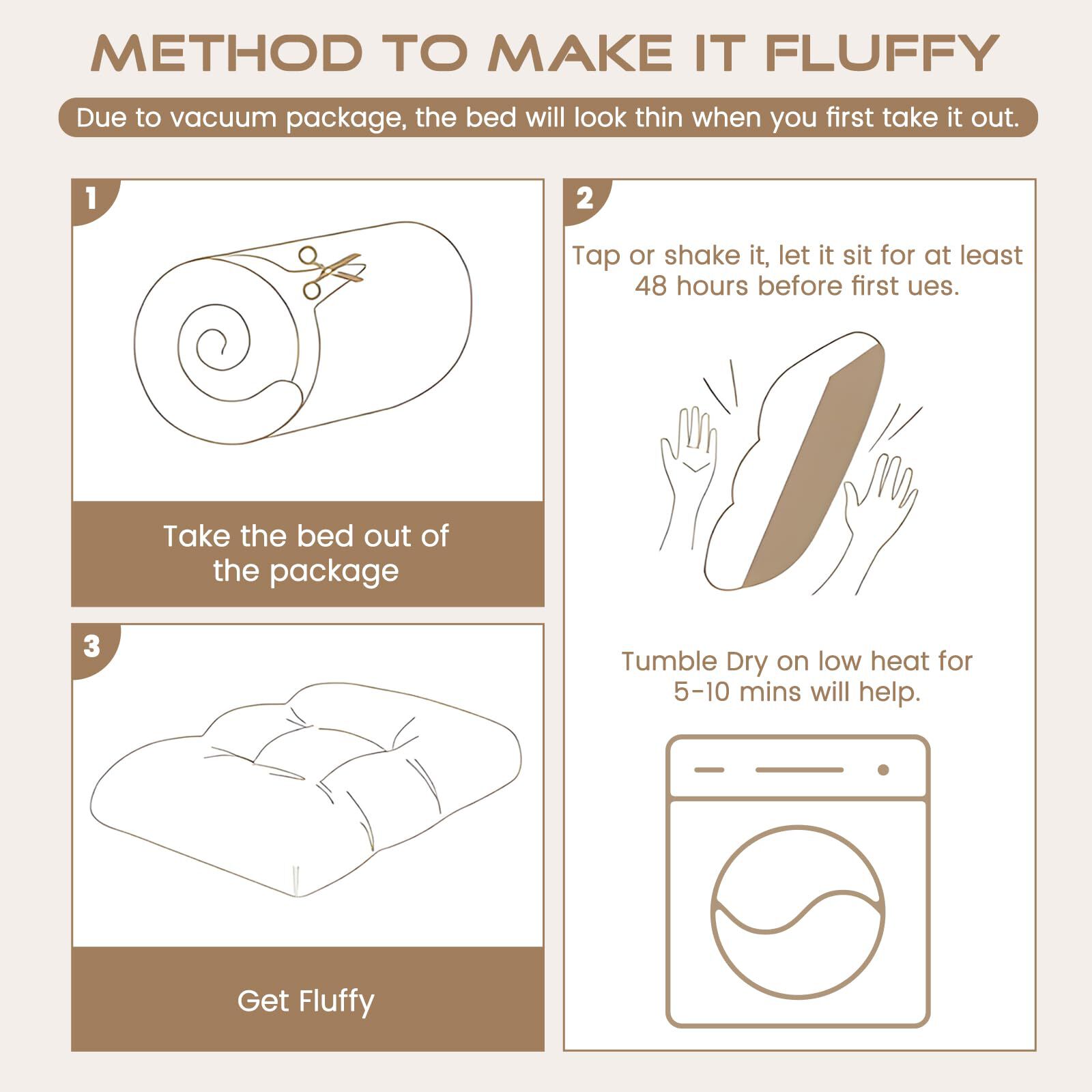 Nobleza Cama para Perros Medianos, Cama Perro Lavable, Peluche Largo Ultra Suave, Soporte Firme, Base Antideslizante, 77x50x10cm, Gris, , large Imagen numero 5