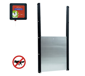 Finca Casarejo Kit Puerta Automática de Aluminio + Motor con Programación Horaria o Solar para Gallineros