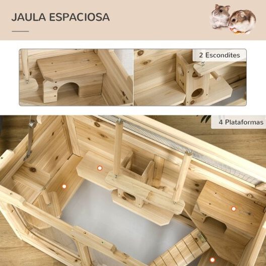 Jaula de madera para Roedores, , large image number null