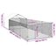 vidaXL Caseta perros exterior con corral 4x3x1,9 m acero galvanizado, , large indicador imagen numero 40