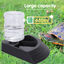 Nobleza - Alimentador Automático de Reptiles Cuenco de Agua y Comida para Reptiles Bandeja de Agua de Reptiles Dispensador de Agua de Tortuga con Botella, Talla L, , large indicador imagen numero 3