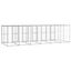 Vidaxl perrera con toldo superior plateada para perros, , large indicador imagen numero 7