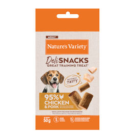 Nature's Variety Bocaditos Deli Snacks Adult Pollo y Cerdo para perros