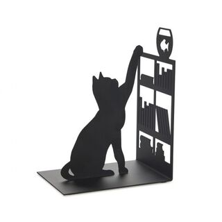 Balvi sujeta libros figura gato