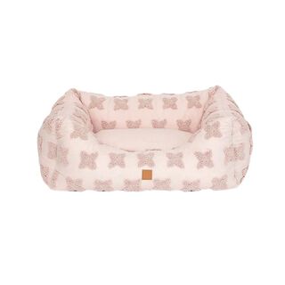 Pet and Co Cama Kingston Flores Rosa para Perros