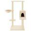 vidaXL Rascador para gatos con postes de sisal color crema 95 cm, , large indicador imagen numero 2