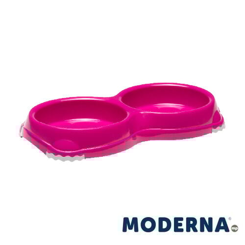 Moderna Mp Comedero Smarty Doble Fucsia para gatos thumbnail
