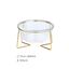 Taz&oacute;n de Vidrio Transparente con Soporte Dorado | Inclinado | 800ml 
Taz&oacute;n de Vidrio Transparente con Soporte Dorado | Inclinado | 800ml, , large indicador imagen numero 2