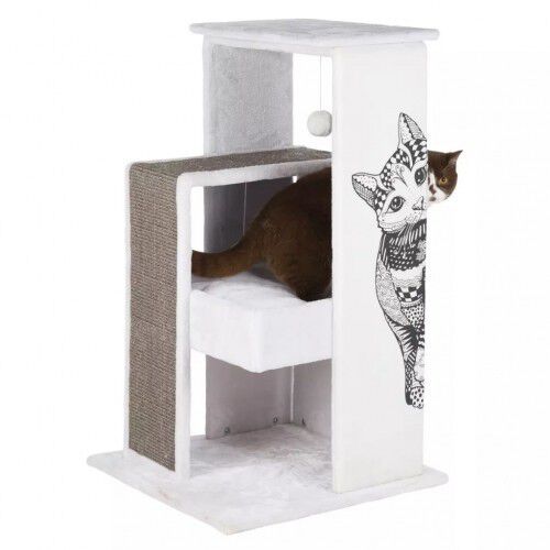 Rascador de dise&ntilde;o para gatos color Blanco, , large Imagen numero 2