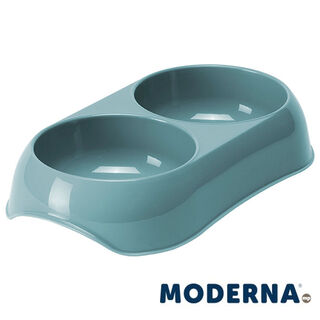 Moderna MP Gusto Recycled Comedero Doble Marina para perros