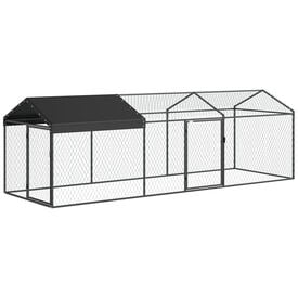 PawHut Gallinero para Exterior Negro