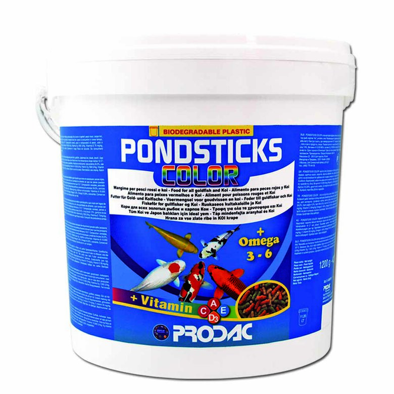 Prodac Pondsticks Color Alimento para peces, , large image number null