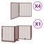 Vidaxl Puerta para Perros Plegable Paneles Puerta para Mascotas Madera de Álamo, , large indicador imagen numero 1