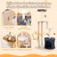 COSTWAY Árbol para Gatos de 128 cm, Torre para Gatos con Postes Rascadores de Sisal, Condominio, Plataforma de Felpa, Juguetes Colgantes, Árbol Rascador para Gatos, Beige y Gris Oscuro y Naranja, , large indicador imagen numero 5