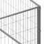 VidaXL Perrera de Acero Rectangular Plateada para perros, , large indicador imagen numero 5