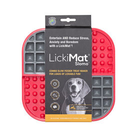 Comedero LickiMat Slomo Rojo para perro