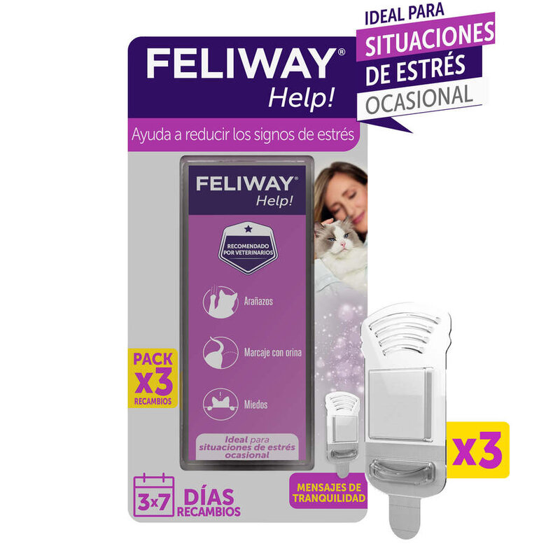 Feliway Help Difusor y Recambio con feromonas para el estrés ocasional, , large image number null