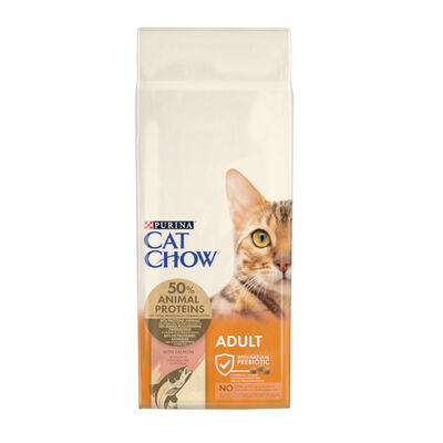 Cat Chow Adult Salmón pienso 