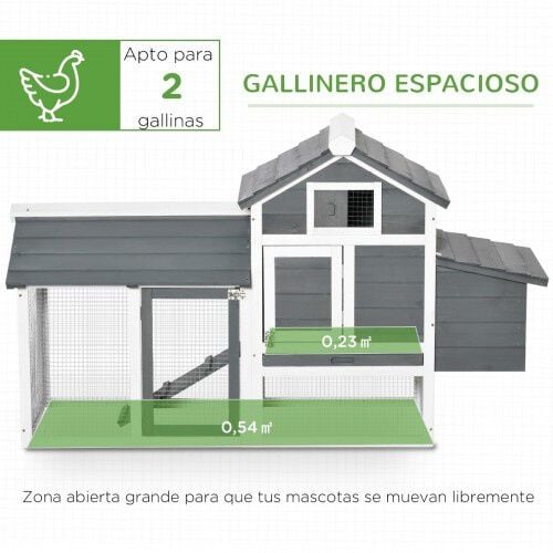 PawHut Gallinero de Madera Exterior para gallinas thumbnail