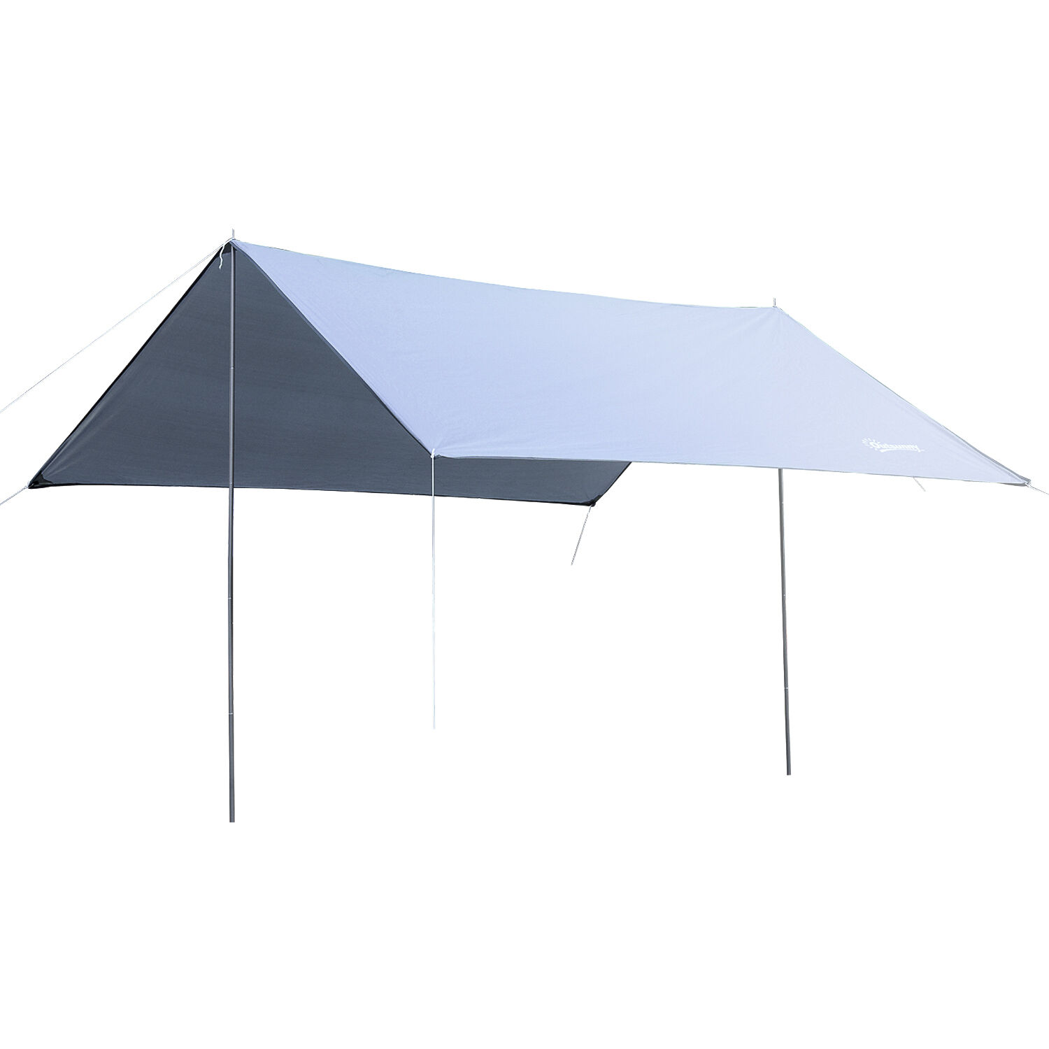 Outsunny Toldo de Refugio Port&aacute;til 300x292 cm Impermeable Carpa Ligero Tienda de Campa&ntilde;a Grande para Camping Playa Picnic Senderismo Protecci&oacute;n UV Blanco, , large Imagen numero 1