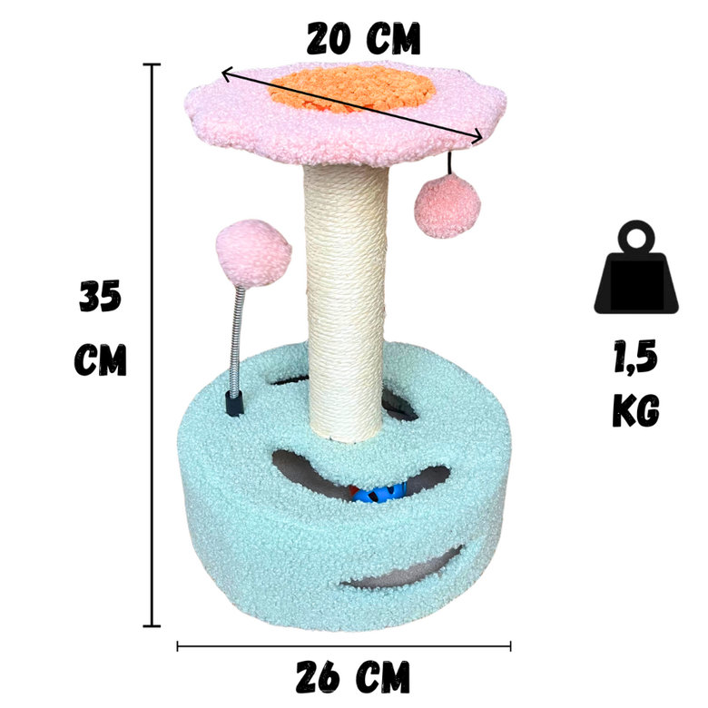 El Ático Pets Arbol Rascador Bolas de Juego para Gatos thumbnail