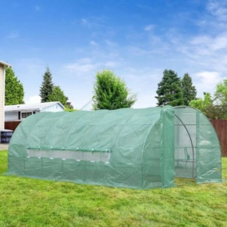 Invernadero de jardines con 6 ventanas Outsunny color Verde, , large image number null