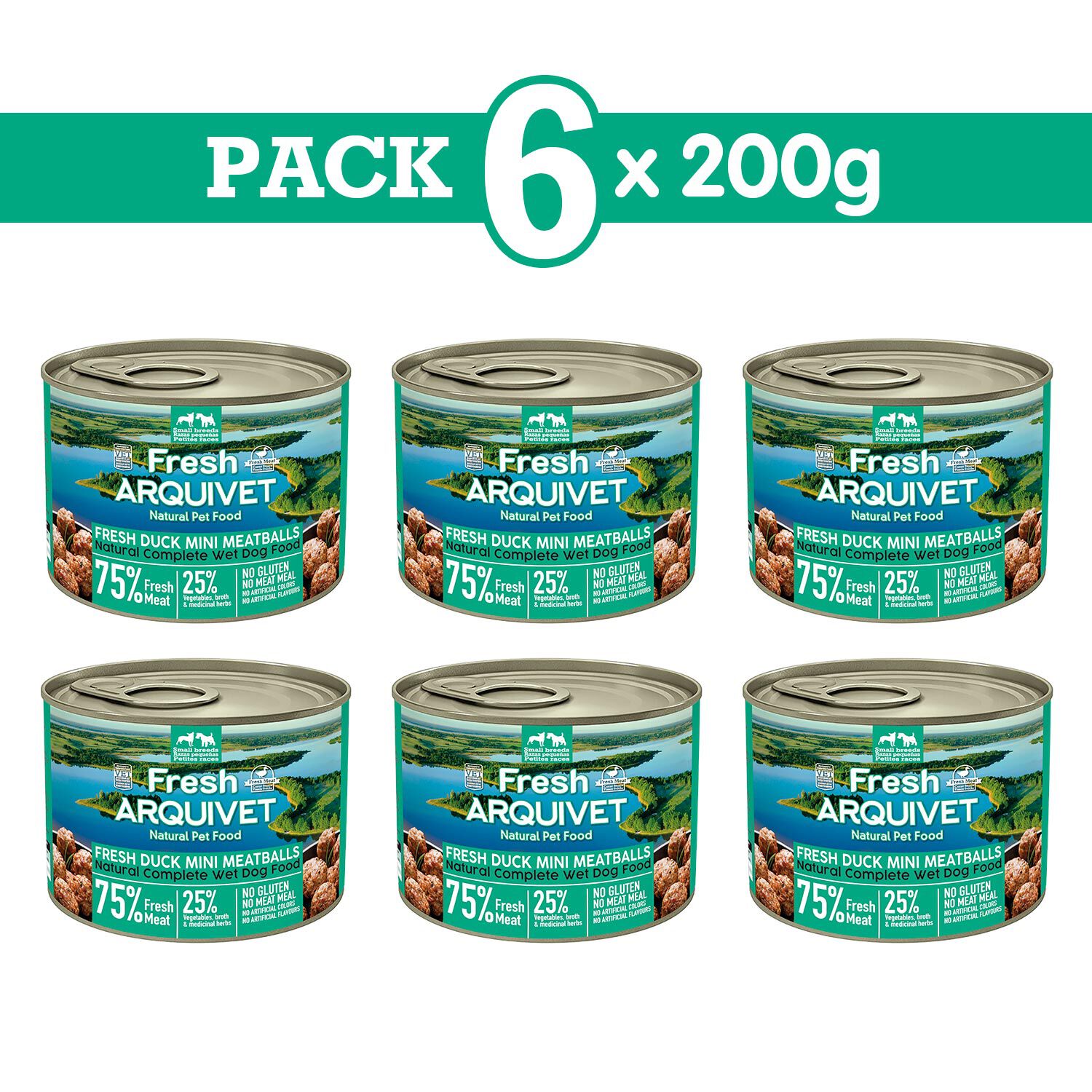 Arquivet Fresh MINI Duck Meatballs 200gr, , large Imagen numero 2
