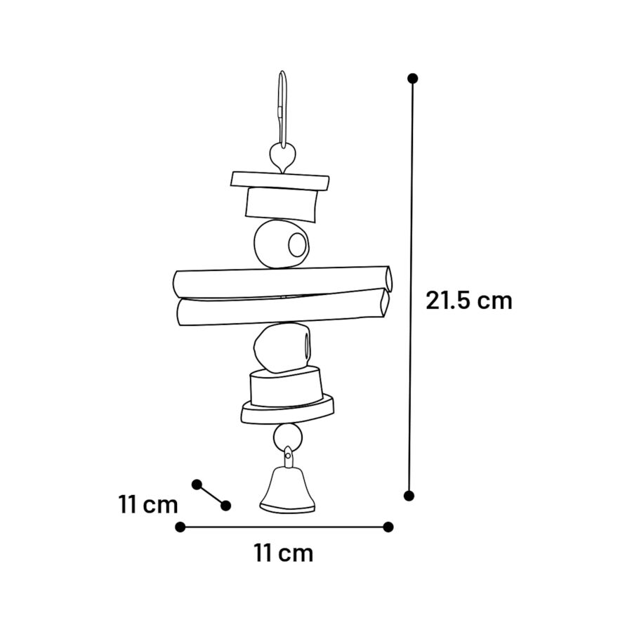 Flamingo Akir Marr&oacute;n juguete para periquitos, , large Imagen numero 3