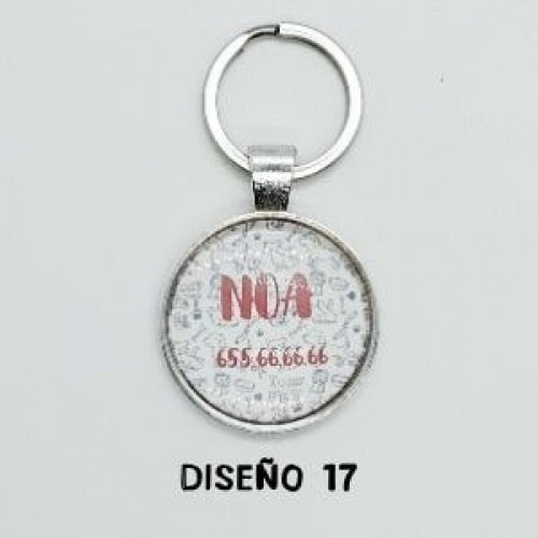 Chapa identificativa dibujos para perros color Blanca, , large image number null
