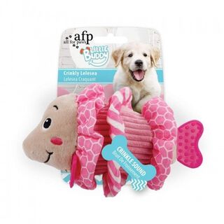 All for paws pez de juguete rosa para cachorros