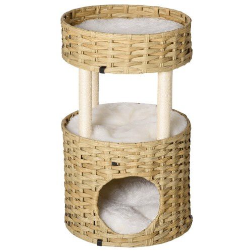 PawHut cueva rascador de rat&aacute;n para gatos, , large Imagen numero 4