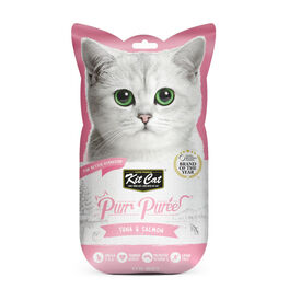 Kit Cat PurPuree Atún y Salmón Snack para gatos